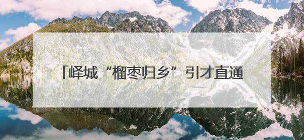 峄城“榴枣归乡”引才直通车驶入校地企共赢新航程