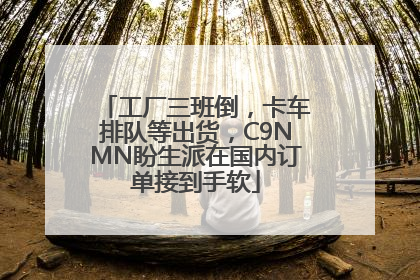 工厂三班倒，卡车排队等出货，C9NMN盼生派在国内订单接到手软