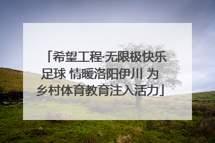希望工程·无限极快乐足球 情暖洛阳伊川 为乡村体育教育注入活力