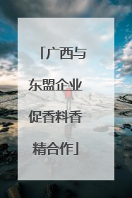 广西与东盟企业促香料香精合作