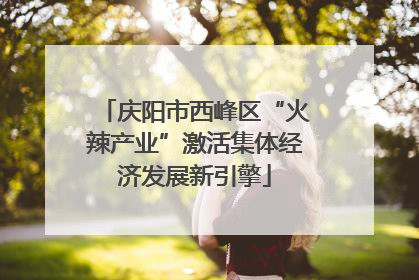 庆阳市西峰区“火辣产业”激活集体经济发展新引擎