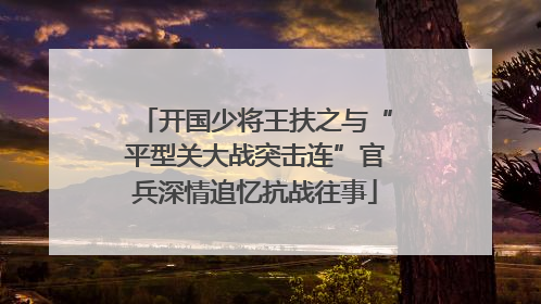 开国少将王扶之与“平型关大战突击连”官兵深情追忆抗战往事