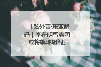 弦外音·东亚解码｜李在明智囊团或将就地组阁