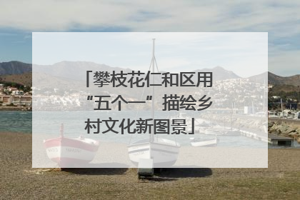 攀枝花仁和区用“五个一”描绘乡村文化新图景