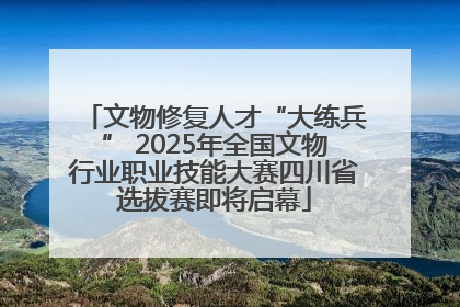 文物修复人才“大练兵” 2025年全国文物行业职业技能大赛四川省选拔赛即将启幕