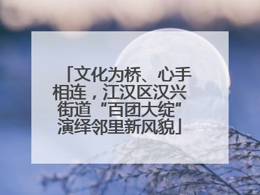 文化为桥、心手相连，江汉区汉兴街道“百团大绽”演绎邻里新风貌