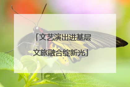 文艺演出进基层 文旅融合绽新光