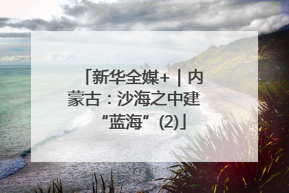 新华全媒+｜内蒙古：沙海之中建“蓝海”(2)