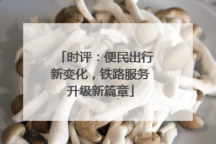 时评：便民出行新变化，铁路服务升级新篇章