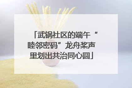 武锅社区的端午“睦邻密码”龙舟桨声里划出共治同心圆