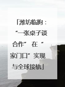 潍坊临朐：“一张桌子谈合作” 在“家门口”实现与全球接轨