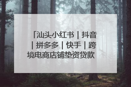 汕头小红书｜抖音｜拼多多｜快手｜跨境电商店铺垫资贷款企业-漫商易