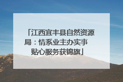 江西宜丰县自然资源局：情系业主办实事 贴心服务获锦旗