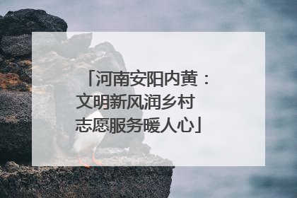 河南安阳内黄：文明新风润乡村 志愿服务暖人心