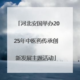 河北安国举办2025年中医药传承创新发展主题活动