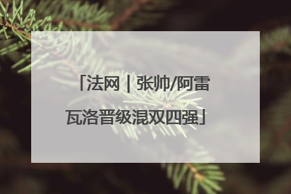 法网｜张帅/阿雷瓦洛晋级混双四强