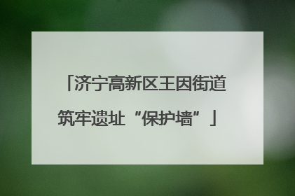 济宁高新区王因街道筑牢遗址“保护墙”