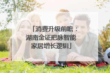 消费升级前瞻：湖南金证把脉智能家居增长逻辑