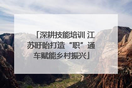 深耕技能培训 江苏盱眙打造“职”通车赋能乡村振兴