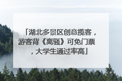 湖北多景区创意揽客，游客背《离骚》可免门票，大学生通过率高