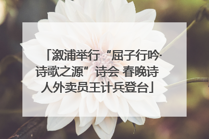 溆浦举行“屈子行吟·诗歌之源”诗会 春晚诗人外卖员王计兵登台