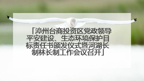 漳州台商投资区党政领导平安建设、生态环境保护目标责任书颁发仪式暨河湖长制林长制工作会议召开