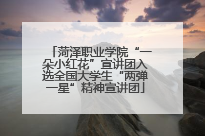菏泽职业学院“一朵小红花”宣讲团入选全国大学生“两弹一星”精神宣讲团