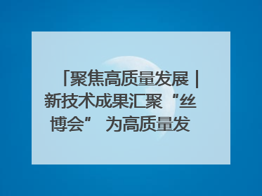聚焦高质量发展｜新技术成果汇聚“丝博会” 为高质量发展注入新动能