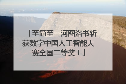 至简至一河图洛书斩获数字中国人工智能大赛全国二等奖！