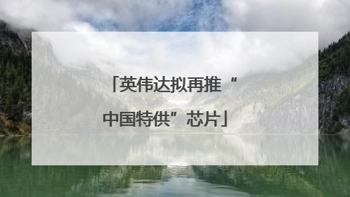 英伟达拟再推“中国特供”芯片