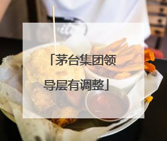 茅台集团领导层有调整
