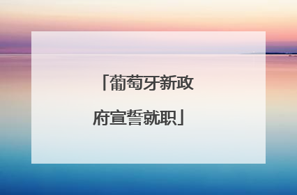 葡萄牙新政府宣誓就职