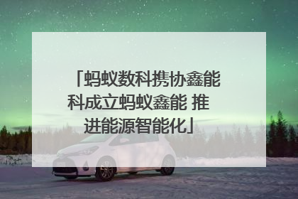 蚂蚁数科携协鑫能科成立蚂蚁鑫能 推进能源智能化