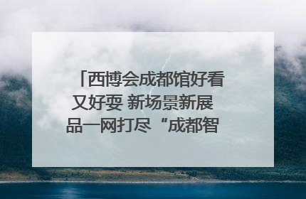 西博会成都馆好看又好耍 新场景新展品一网打尽“成都智造”｜西博视界