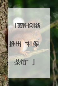 襄阳创新推出“社保茶馆”