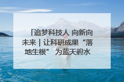 追梦科技人 向新向未来｜让科研成果“落地生根” 为蓝天碧水“保驾护航”