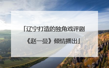 辽宁打造的独角戏评剧《赵一曼》倾情播出
