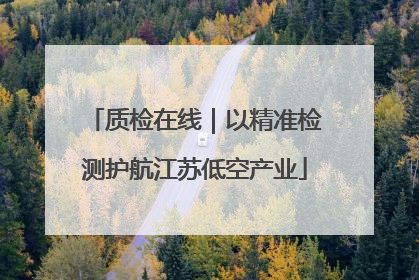 质检在线｜以精准检测护航江苏低空产业