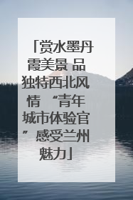 赏水墨丹霞美景 品独特西北风情 “青年城市体验官”感受兰州魅力