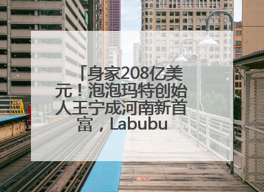 身家208亿美元！泡泡玛特创始人王宁成河南新首富，Labubu热销推涨股价