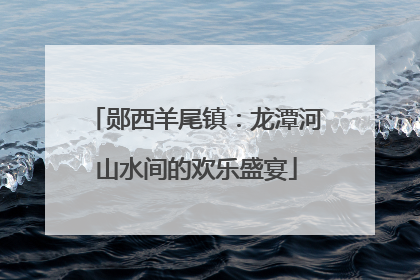 郧西羊尾镇：龙潭河山水间的欢乐盛宴