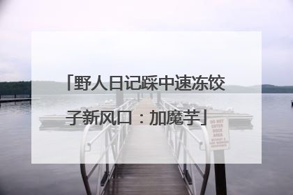 野人日记踩中速冻饺子新风口：加魔芋