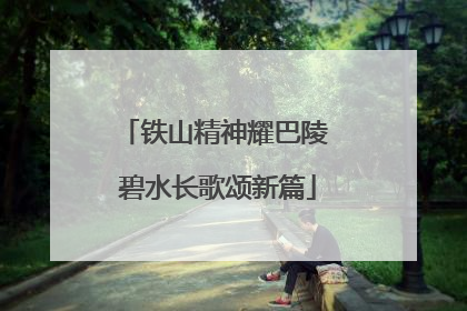 铁山精神耀巴陵 碧水长歌颂新篇