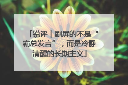 锐评｜刷屏的不是“霸总发言”，而是冷静清醒的长期主义