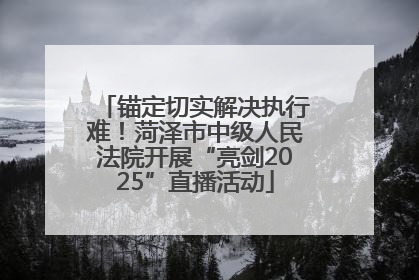 锚定切实解决执行难！菏泽市中级人民法院开展“亮剑2025”直播活动