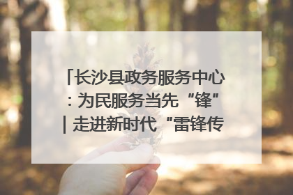 长沙县政务服务中心：为民服务当先“锋”｜走进新时代“雷锋传人 长沙榜样”