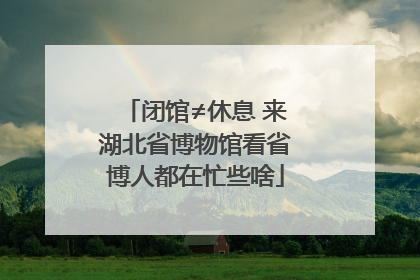 闭馆≠休息 来湖北省博物馆看省博人都在忙些啥