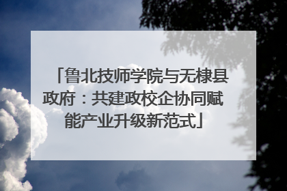 鲁北技师学院与无棣县政府：共建政校企协同赋能产业升级新范式