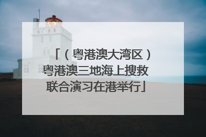 （粤港澳大湾区）粤港澳三地海上搜救联合演习在港举行