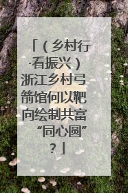 （乡村行·看振兴）浙江乡村弓箭馆何以靶向绘制共富“同心圆”？